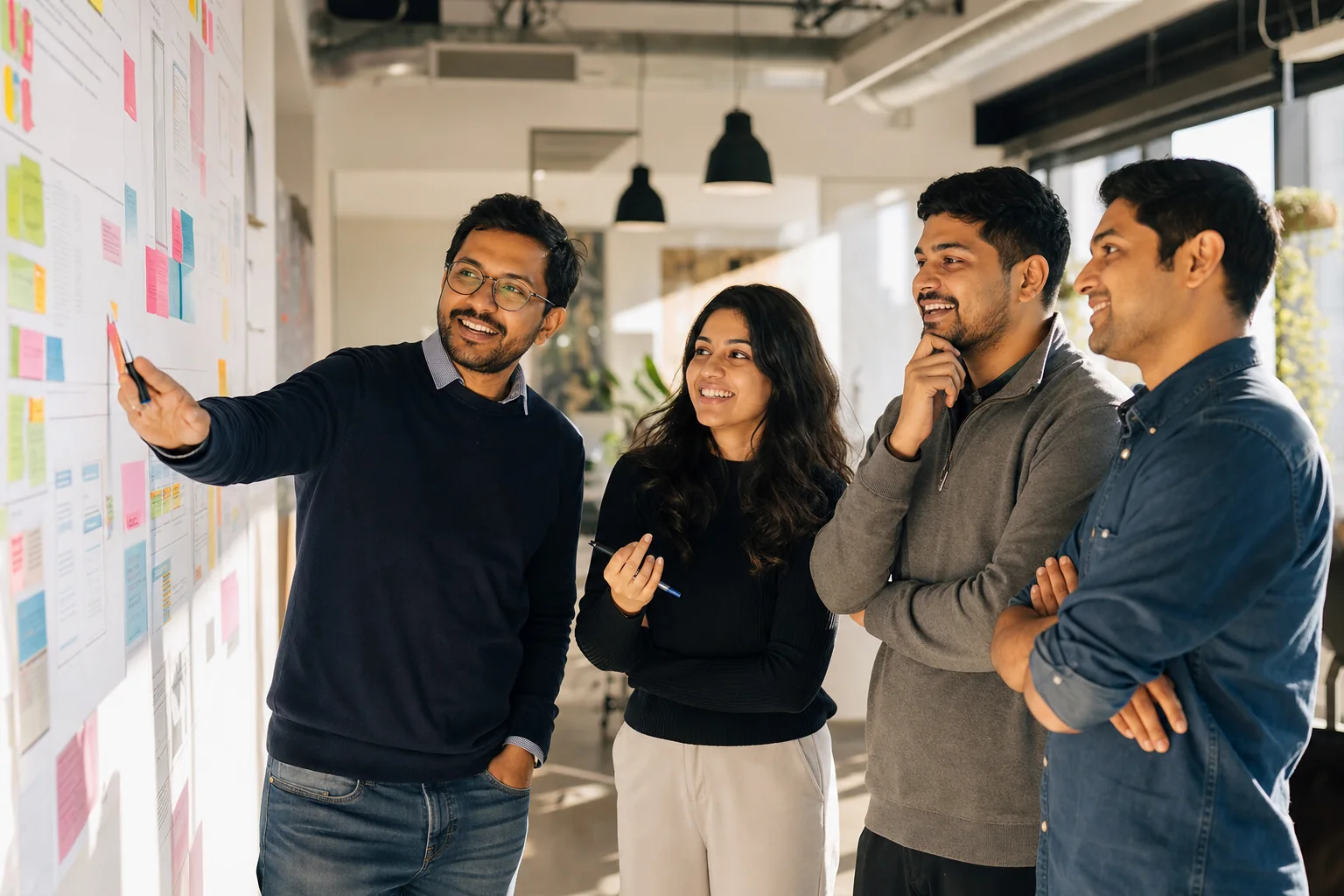 Product team planning an experience together